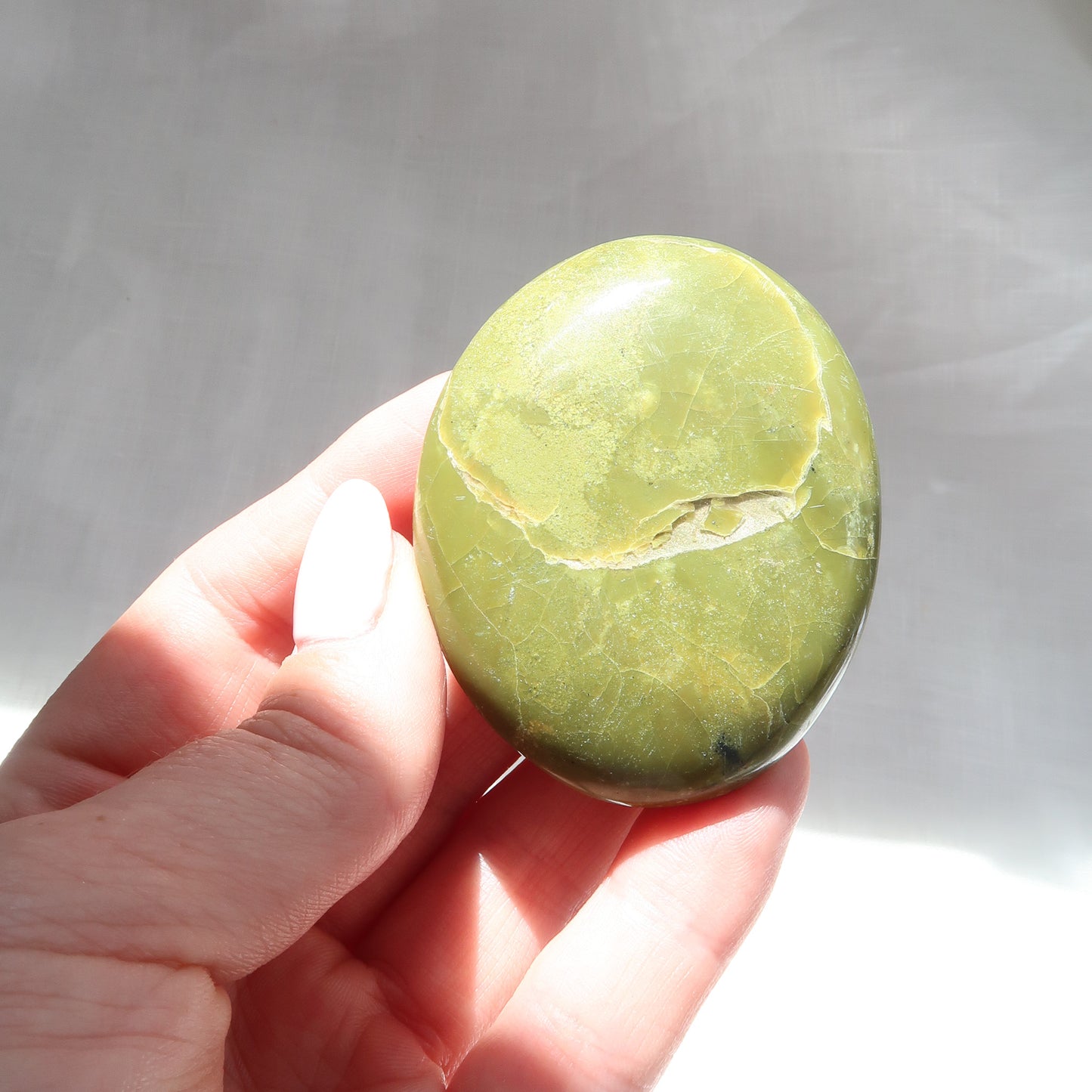
                  
                    Green Opal Palm Stone
                  
                