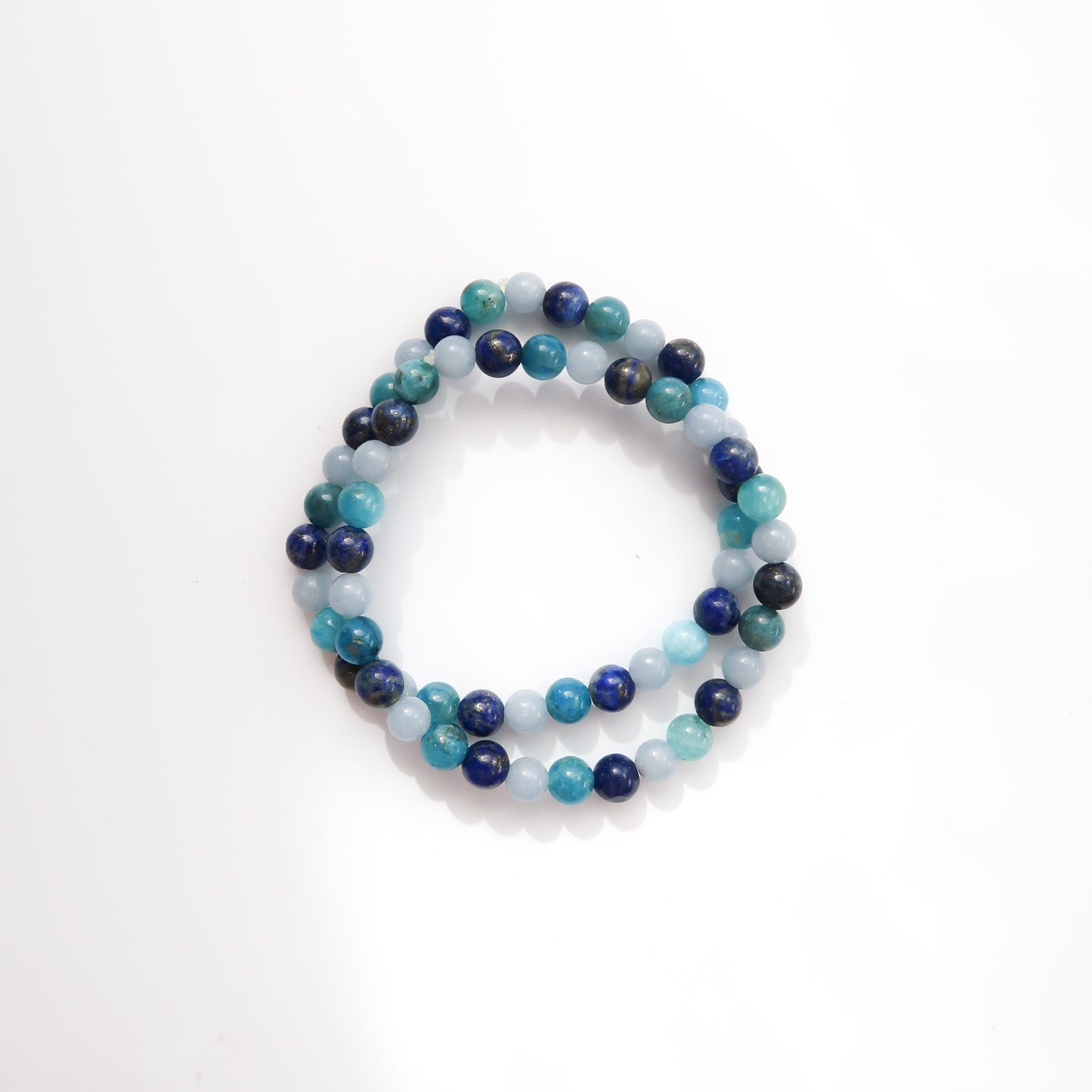 
                  
                    Angelite, Apatite & Lapis Lazuli Bracelet
                  
                