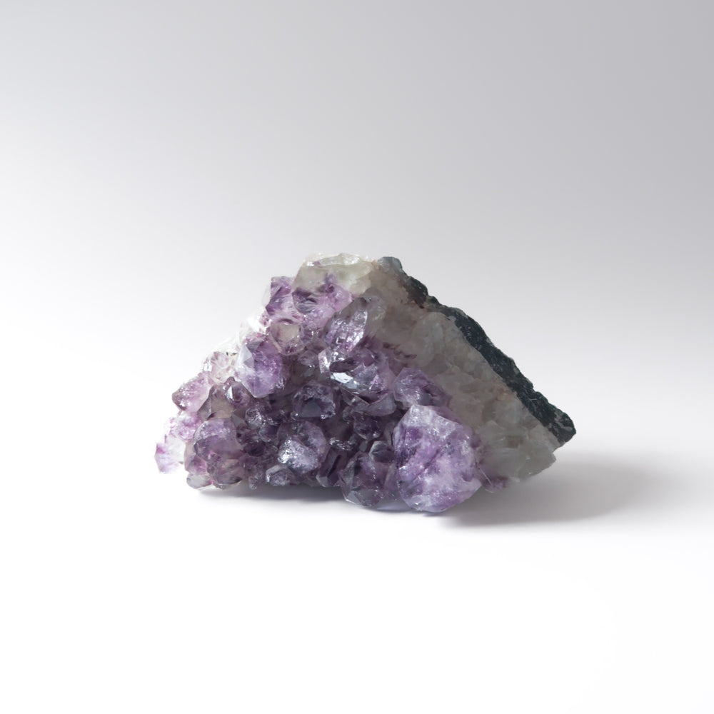 Raw Natural Triangle Shape Purple Amethyst Crystal Cluster