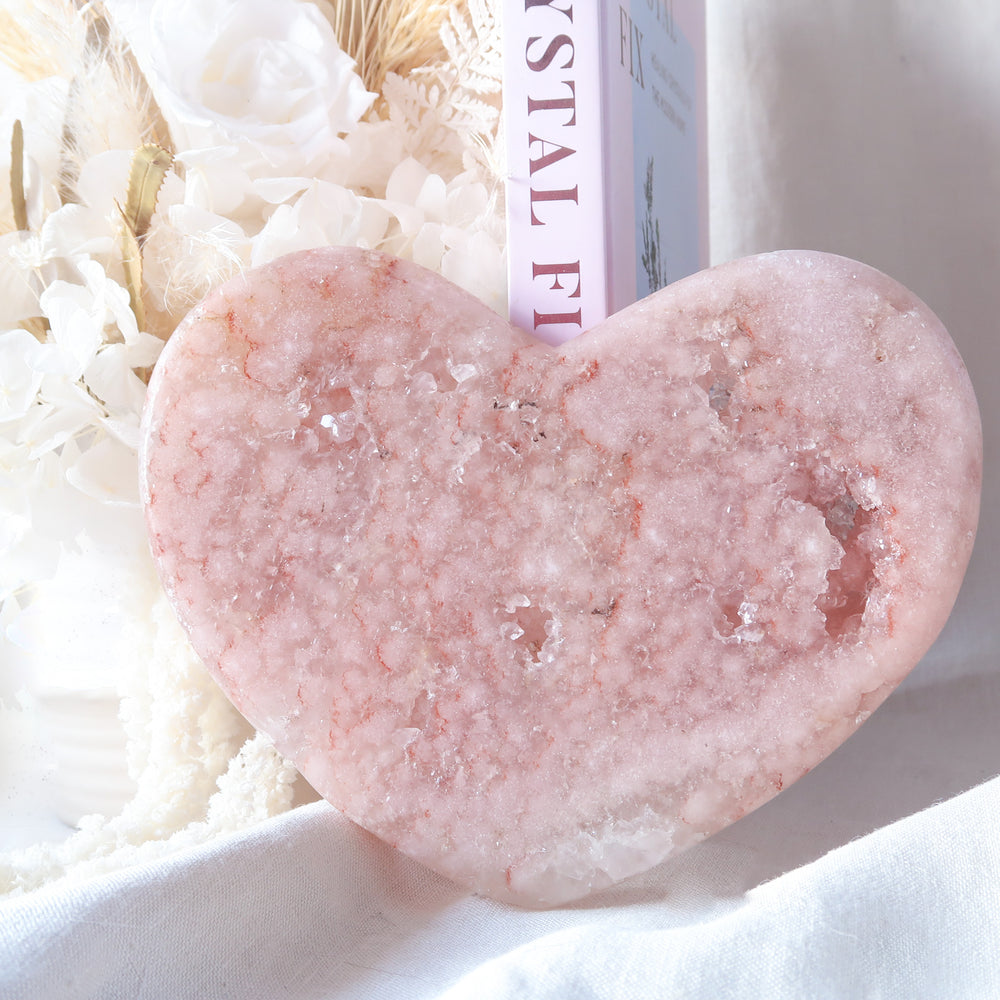 
                  
                    Pink Amethyst Heart with stand | Large
                  
                